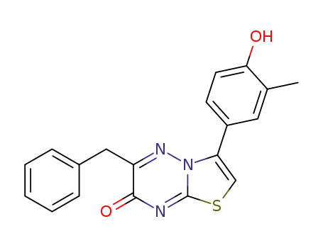 6-benzyl-3-(3-methyl-4-hydroxyphenyl)-7H-thiazolo[3,2-b]-1,2,4-triazin-7-one