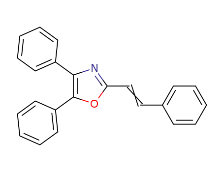 Molecular Structure of 35491-14-6 (4,5-Diphenyl-2-styryloxazole)