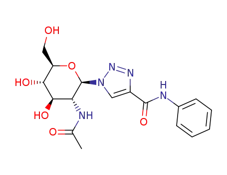 1-(2'-acetamido-2'-deoxy-β-D-glucopyranosyl)-4-(phenylcarbamoyl)-1,2,3-triazole