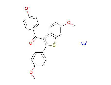 Sodium 4-[6-methoxy-2-(4-methoxy-phenyl)-benzo[b]thiophene-3-carbonyl]-phenolate