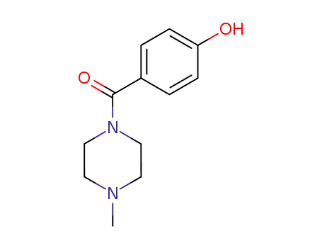 Molecular Structure of 85858-94-2 (1-(4-HYDROXYBENZOYL)-4-METHYL-PIPERAZINE)