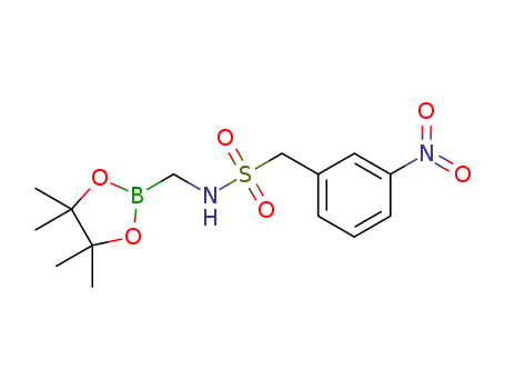 pinacol (3-nitrophenylmethanesulfonylamino)methaneboronate