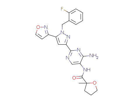 C<sub>23</sub>H<sub>22</sub>FN<sub>7</sub>O<sub>3</sub>