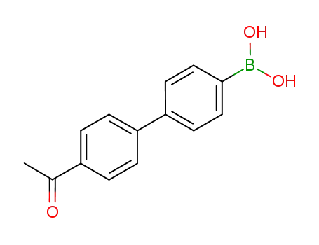 Molecular Structure of 1029438-14-9 (4'-Acetylbiphenyl-4-boronic acid)