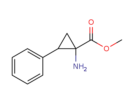 Cyclopropanecarboxylic acid, 1-amino-2-phenyl-, methyl ester, (1R,2S)-rel-