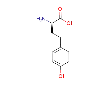 Molecular Structure of 185062-84-4 ((S)-2-AMINO-4-(4-HYDROXY-PHENYL)-BUTYRIC ACID)