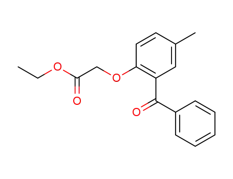 Molecular Structure of 72942-62-2 (2-Benzoyl-4-methylphenyloxyacetic acid ethyl ester)