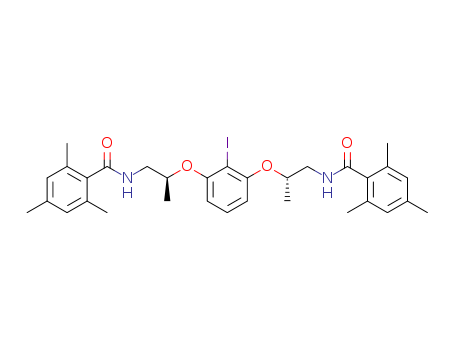 N,N'-(2S,2'S)-2,2'-(2-iodo-1,3-phenylene)bis(oxy)bis(propane-2,1-diyl)bis(2,4,6-trimethylbenzamide)