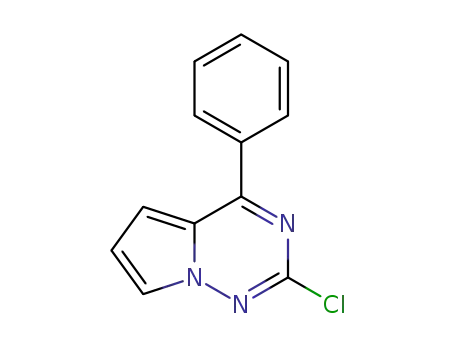 Molecular Structure of 1561811-16-2 (2-chloro-4-phenylpyrrolo[2,1-f][1,2,4]triazine)