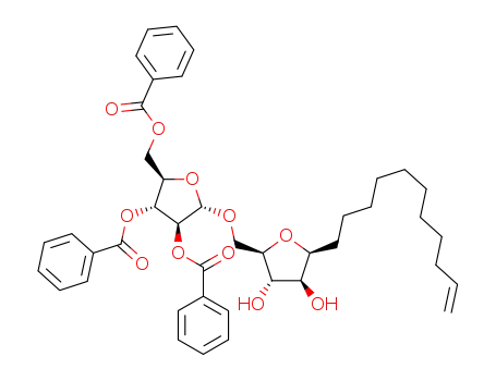 11-(2,3,5-tri-O-benzoyl α-D-arabinofuranosyl-(1→5)-β-D-arabinofuranosyl)undecene