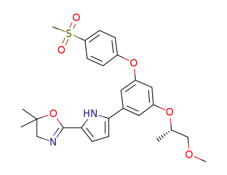 2-(5-{3-[(1S)-2-Methoxy-1-methylethoxy]-5-[4-(methylsulfonyl)phenoxy]phenyl}-1H-pyrrol-2-yl)-5,5-dimethyl-4,5-dihydro-1,3-oxazole
