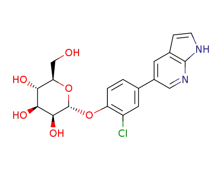 2-chloro-4-(1H-pyrrolo[2,3-b]pyridin-5-yl)phenyl α-D-mannopyranoside
