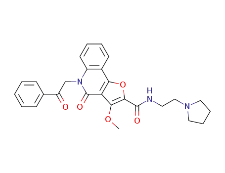 3-methoxy-4-oxo-5-(2-oxo-2-phenylethyl)-N-(2-pyrrolidin-1-ylethyl)-4,5-dihydrofuro[3,2-c]quinoline-2-carboxamide