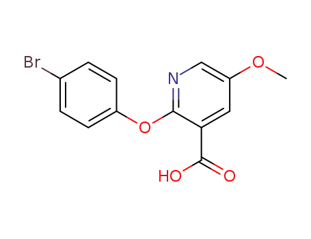 2-(4-bromophenoxy)-5-methoxynicotinic acid