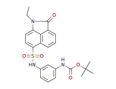 tert-butyl (3'-(1-ethyl-2-oxo-1,2-dihydrobenzo[cd]indole-6-sulfonamido)phenyl)carbamate
