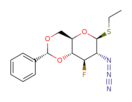 ethyl 2-azido-4,6-O-benzylidene-2,3-dideoxy-3-fluoro-1-thio-β-D-glucopyranoside