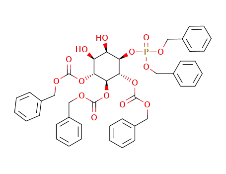 4,5,6-tri-O-phenylmethyloxycarbonyl-1-[bis(phenylmethyl)phosphate]-D-myo-inositol