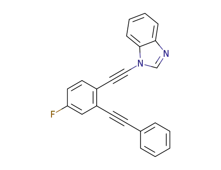1-((4-fluoro-2-(phenylethynyl)phenyl)ethynyl)-1H-benzo[d]imidazole