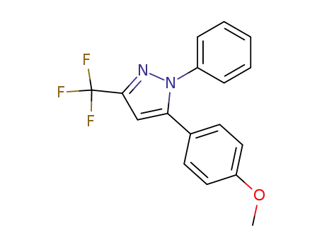 1H-Pyrazole, 5-(4-methoxyphenyl)-1-phenyl-3-(trifluoromethyl)-
