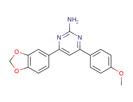 4-(benzo[d][1,3]dioxol-5-yl)-6-(4-methoxyphenyl)pyrimidin-2-amine