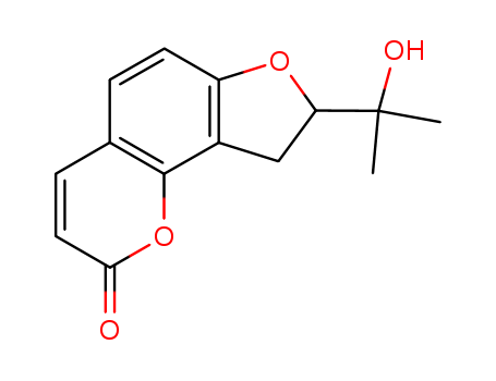2H-Furo[2,3-h]-1-benzopyran-2-one,8,9-dihydro-8-(1-hydroxy-1-methylethyl)-