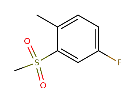 Molecular Structure of 828270-66-2 (4-Fluoro-2-(Methylsulfonyl)toluene)