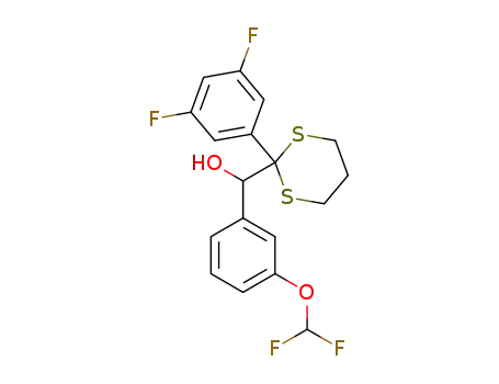 (3-(difluoromethoxy)phenyl)(2-(3,5-difluorophenyl)-1,3-dithian-2-yl)methanol
