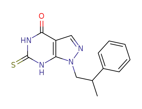 1-(2-phenylpropyl)-6-thioxo-1,5,6,7-tetrahydro-4H-pyrazolo[3,4-d]pyrimidin-4-one