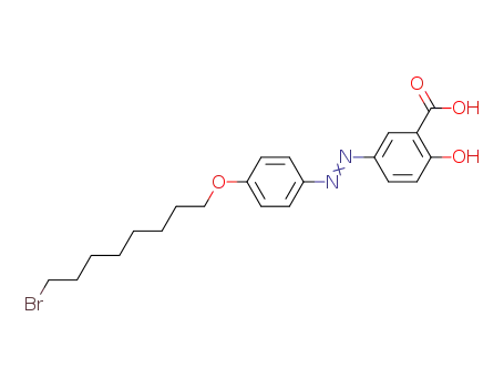 5-((4-(8-bromooctyloxy)phenyl)diazenyl)-2-hydroxybenzoic acid