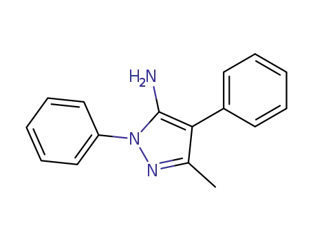 Molecular Structure of 58314-81-1 (3-METHYL-1,4-DIPHENYL-1H-PYRAZOL-5-AMINE)