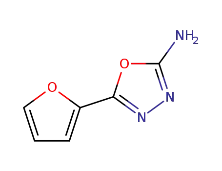 Molecular Structure of 7659-06-5 (5-FURAN-2-YL-1,3,4-OXADIAZOL-2-YLAMINE)
