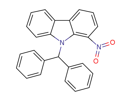 Molecular Structure of 1454710-46-3 (N-benzhydryl-1-nitrocarbazole)