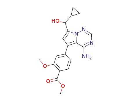 rac-methyl 4-{4-amino-7-[cyclopropyl(hydroxy)methyl]pyrrolo[2,1-f][1,2,4]triazin-5-yl}-2-methoxybenzoate