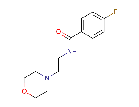 Molecular Structure of 64544-18-9 (4-fluoro-N-[2-(4-morpholinyl)ethyl]benzamide)