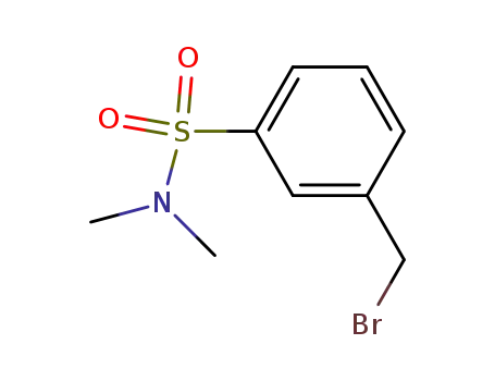 Molecular Structure of 137638-70-1 (Benzenesulfonamide, 3-(bromomethyl)-N,N-dimethyl-)