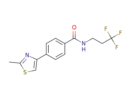 4-(2-methylthiazol-4-yl)-N-(3,3,3-trifluoropropyl)benzamide