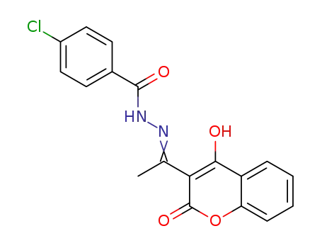3-{1-[(4-chlorobenzoyl)hydrazono]ethyl}-4-hydroxy-2H-1-benzopyran-2-one