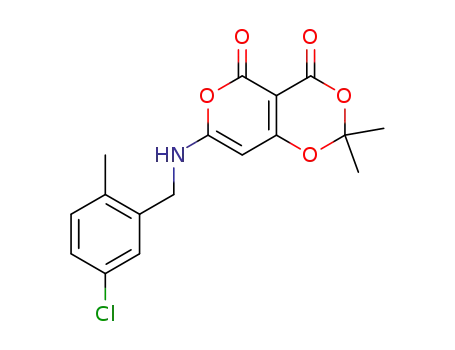 7-{[(5-chloro-2-methylphenyl)methyl]amino}-2,2-dimethyl-4H,5H-pyrano[4,3-d][1,3]dioxin-4,5-dione
