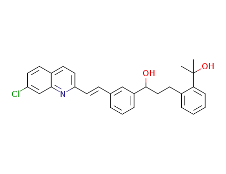 Molecular Structure of 1079753-36-8 (1-{3-[(E)-2-(7-Chloro-2-quinolinyl)vinyl]phenyl}-3-[2-(2-hydroxy-2-propanyl)phenyl]-1-propanol)