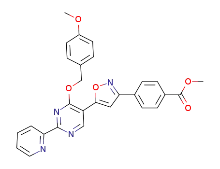 methyl 4-(5-(4-(4-methoxybenzyloxy)-2-(pyridin-2-yl)pyrimidin-5-yl)isoxazol-3-yl)benzoate