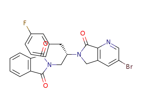 2-[(2S)-2-(3-bromo-7-oxo-5,7-dihydro-6H-pyrrolo[3,4-b]pyridin-6-yl)-3-(3-fluorophenyl)propyl]-1H-isoindole-1,3(2H)-dione