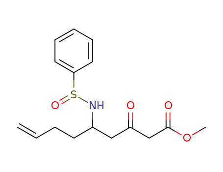 methyl 5-benzenesulfinamido-3-oxonon-8-enoate