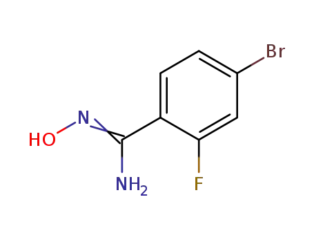 Molecular Structure of 635702-31-7 (4-BROMO-2-FLUORO-N-HYDROXYBENZAMIDINE)