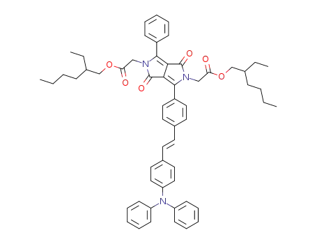 (E)-bis(2-ethylhexyl) 2,2′-(3-{4-[4-(diphenylamino)styryl]phenyl})-1,4-dioxo-6-phenylpyrrolo[3,4-c]pyrrole-2,5-(1H,4H)-diyl diacetate