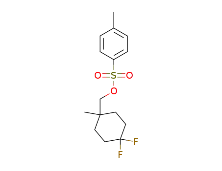 Molecular Structure of 1360568-92-8 ((4,4-difluoro-1-methylcyclohexyl)methyl 4-methylbenzenesulfonate)