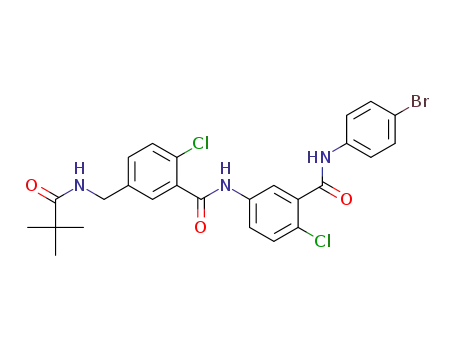 N-[4-chloro-3-(4-bromophenyl)aminocarbonyl-phenyl]-2-chloro-5-(tert-butylcarbonylamino)-methyl-benzamide