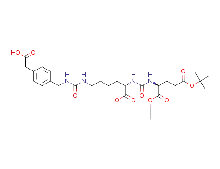 Molecular Structure of 1610413-97-2 (2-(4-((9S,13S)-9,13-Bis(Tert-Butoxycarbonyl)-18,18-Dimethyl-3,11,16-Trioxo-17-Oxa-2,4,10,12-Tetraazanonadecyl)Phenyl)Acetic Acid)