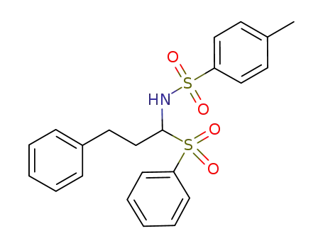 N-(3-phenyl-1-(phenylsulfonyl)propyl)-p-toluenesulfonamide