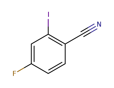 Molecular Structure of 1031929-20-0 (2-Iodo-4-fluorobenzonitrile)