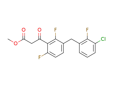methyl 3-(3-(3-chloro-2-fluorobenzyl)-2,6-difluorophenyl)-3-oxopropanoate